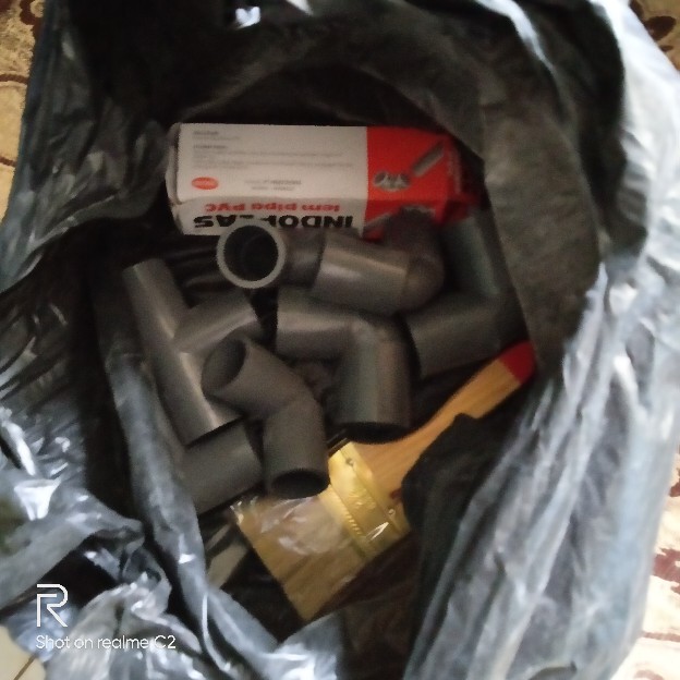 Stop Kran Ball Valve Pass ¾ Inch Handle Besi Kd34