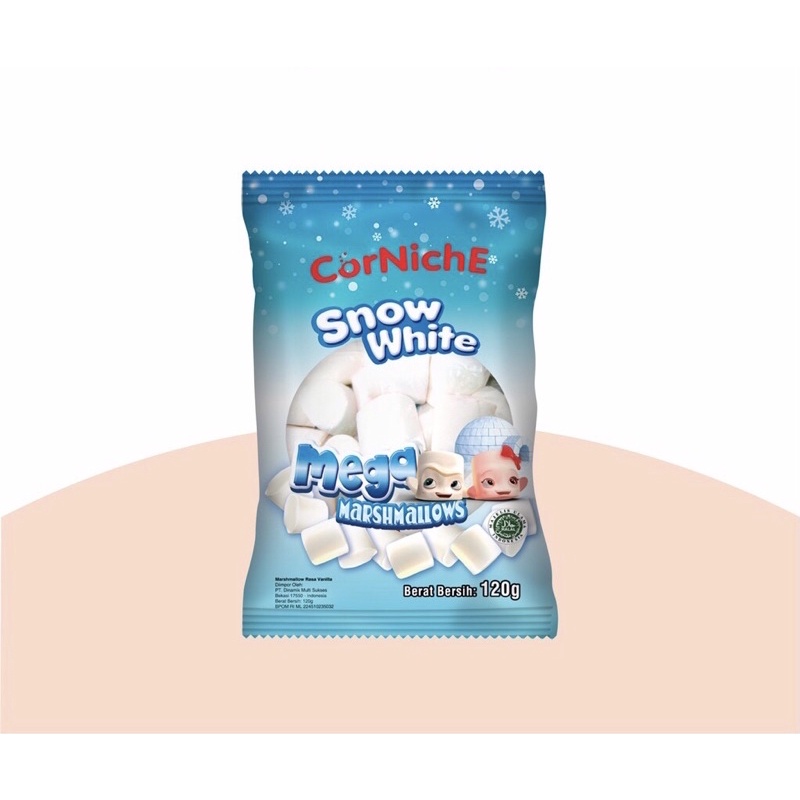 CORNICHE Marshmallow BLUE Mega Snow White 120 gr