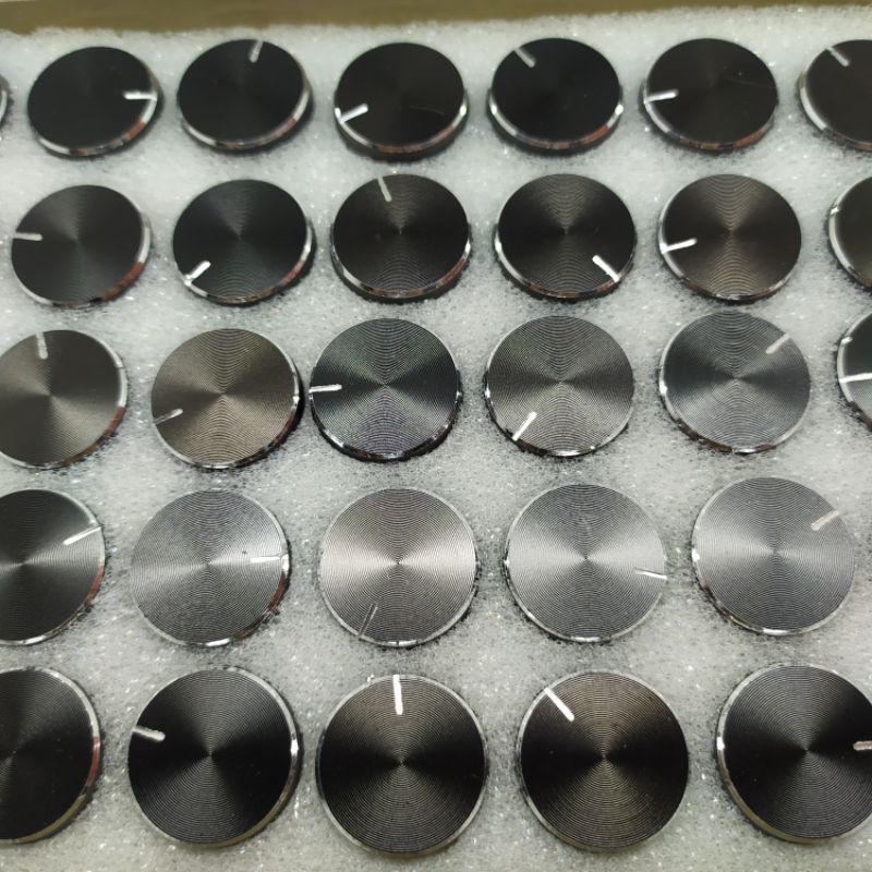Knop potensio alumunium 21mm hitam
