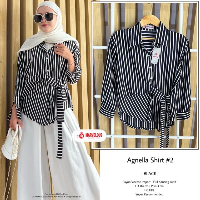 AGNELLA SHIRT #2 BY MARVELOUS (BLOUSE SALUR MUSLIMAH) REKOMENDED