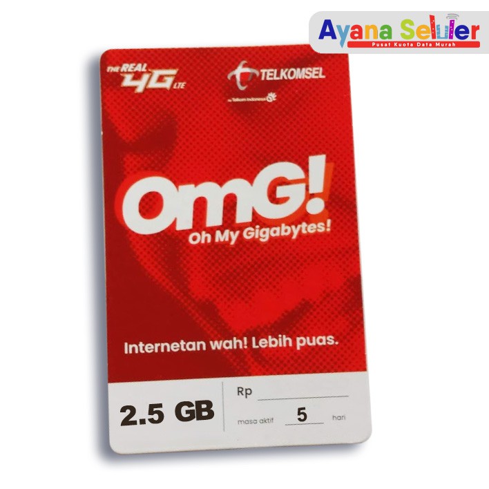 Voucher Internet Telkomsel 2.5GB