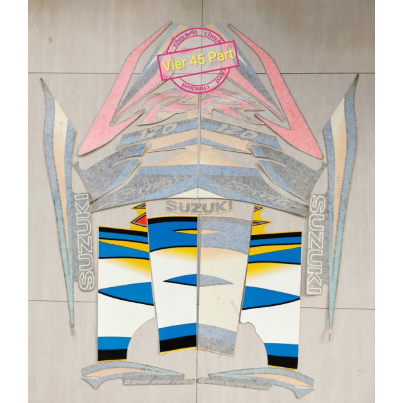 Striping satria lumba kuning hitam original