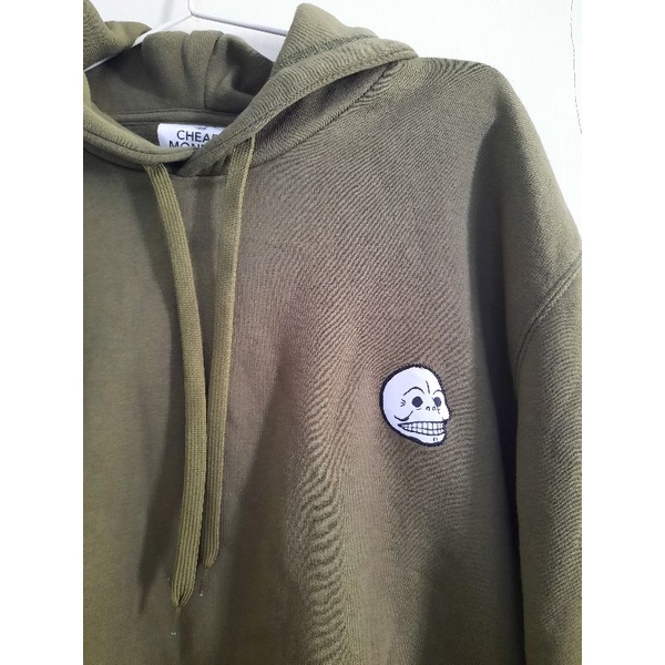 Hoodie Cheap Monday Pullover Skull Badge