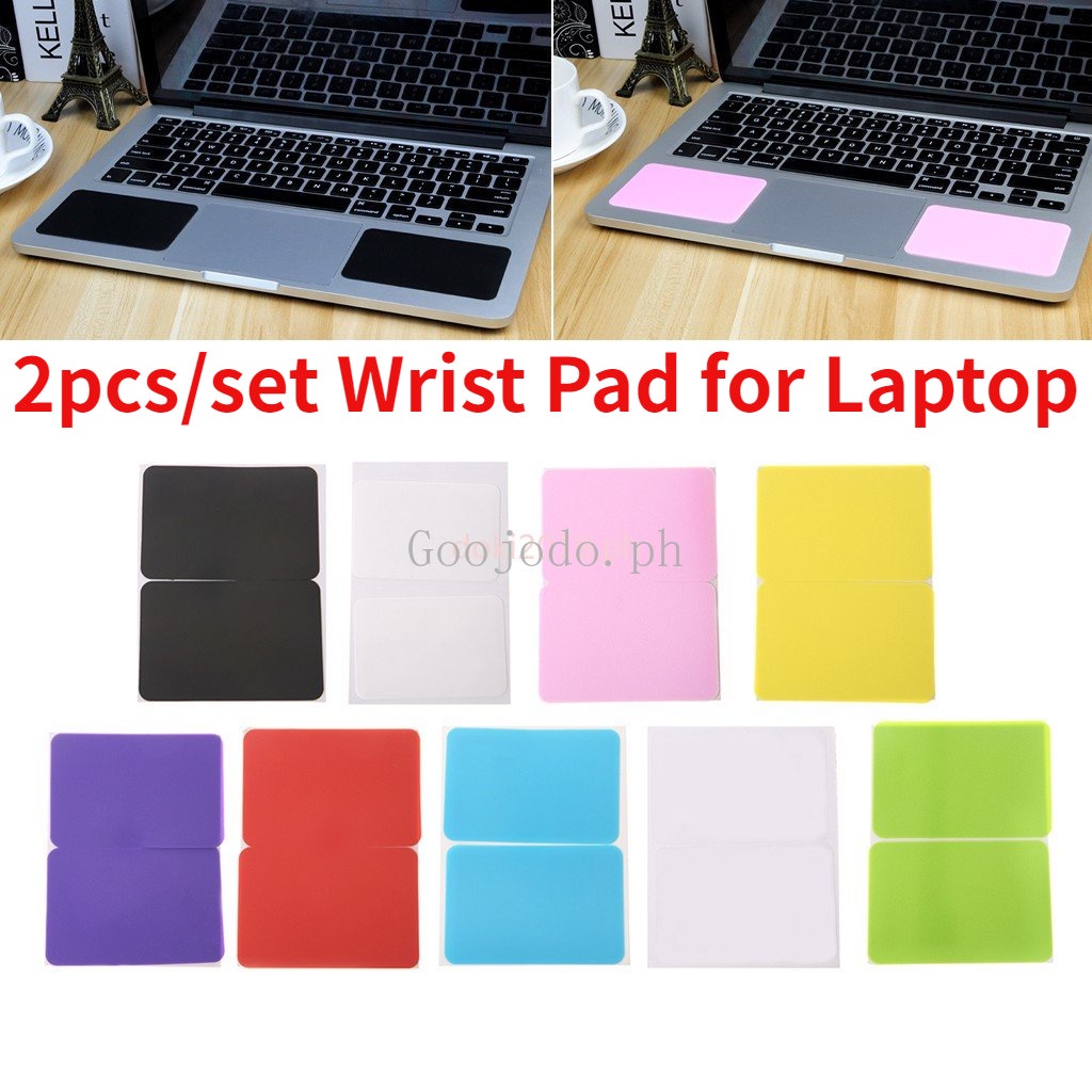 2pcs / set Bantalan Pelindung Pergelangan Tangan Bahan Silikon Lembut Untuk Keyboard Laptop