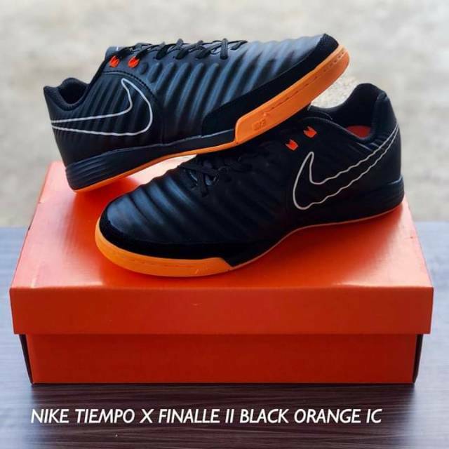 Nike Tiempo X Finalle II Black Orange IC
