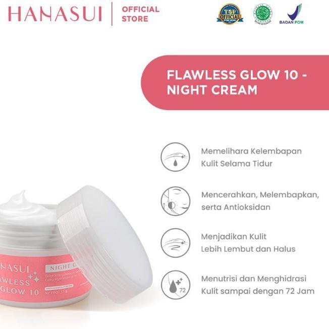 [PRODUK LN0KM] HANASUI SKINCARE FLAWLESS GLOW 10 / PAKET PERAWATAN WAJAH HANASUI WS7