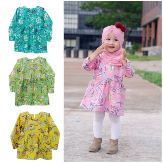 [bisa Bayar Ditempat] Tunik Anak Safa / Tunik Baby /tunik Batik Anak