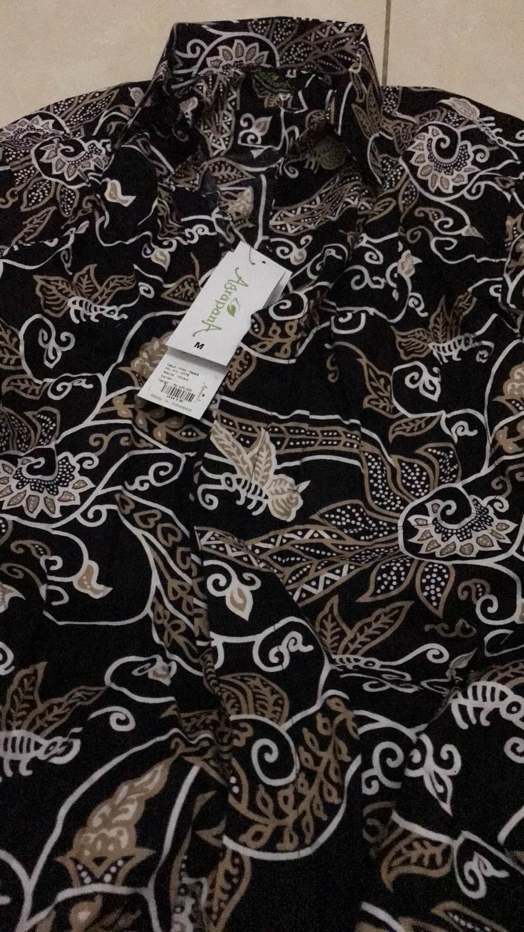 Agrapana Baju Batik Pria Lengan Panjang Batik Premium Kemeja Batik Pria Lengan Panjang Modern Rajata