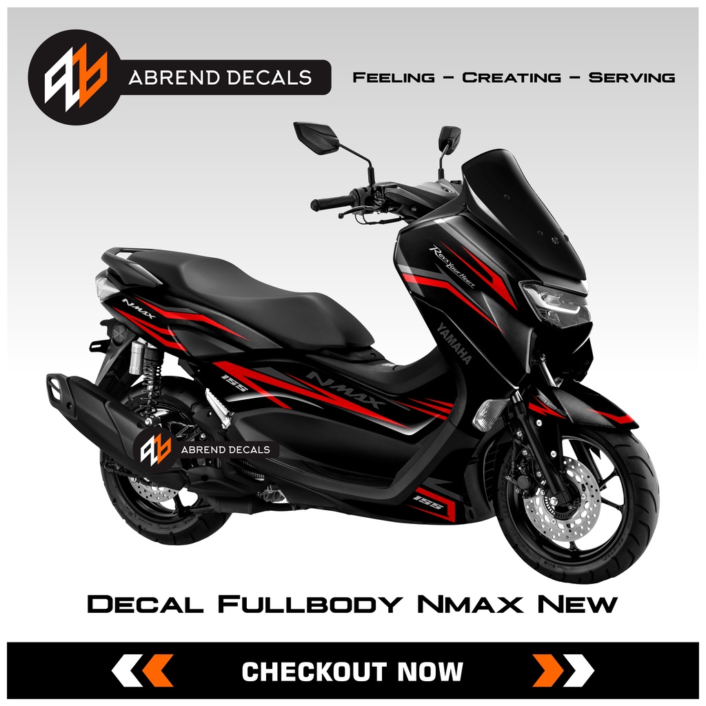 Decal Fullbody Nmax New Grafis Custom / Stiker Motor Yamaha Nmax Baru ABS / Non ABS Stock Decals