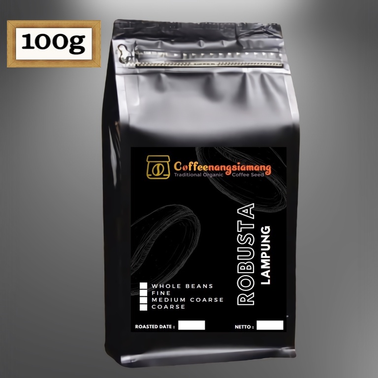 

KOPI ROBUSTA LAMPUNG FINE 100g PREMIUM - (Biji/Giling)