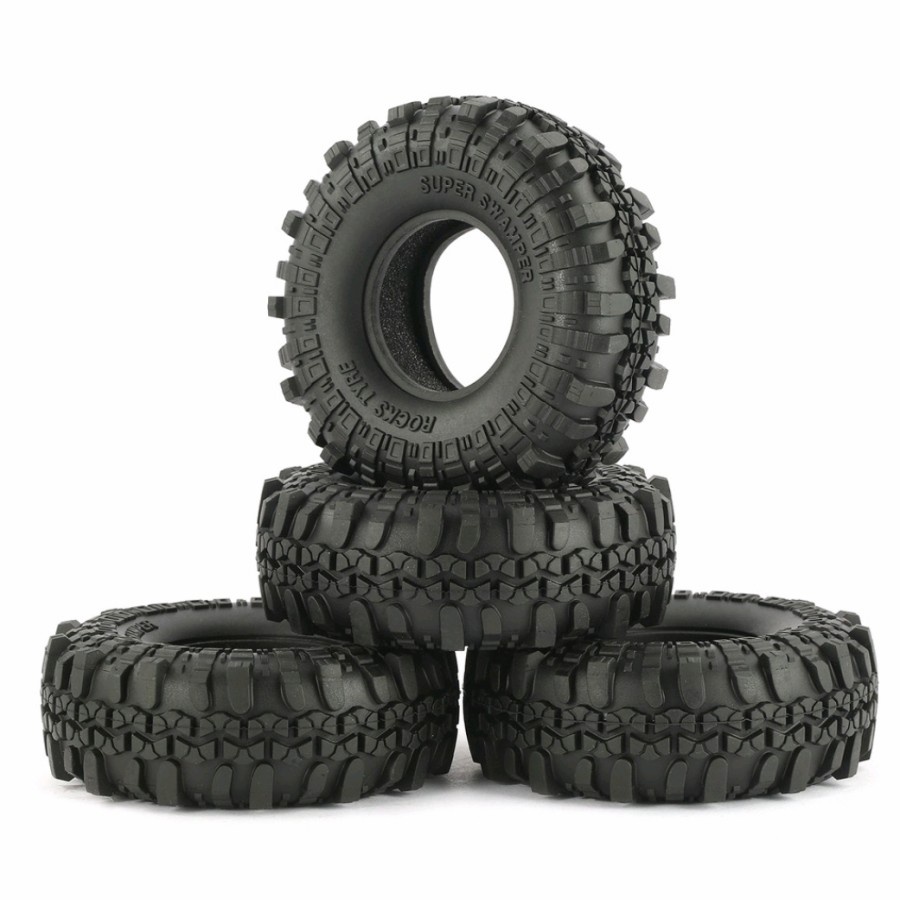 4 PCS BAN RC ADVENTURE OFFROAD SCALE 1/10 1.9 SUPER SWAMPER ROCK TYRE