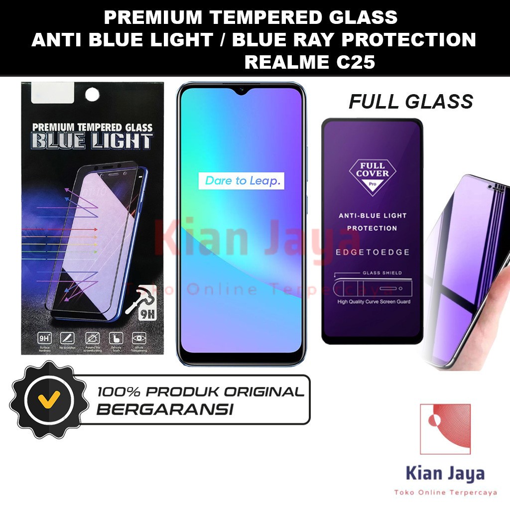 Tempered Glass Realme C25 Anti Blue Light Hp Temper Anti Gores