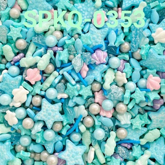 

[[COD]] SPKQ-0353 Springkel sprinkles 250gr binatang laut kerang ikan mutiara TERLENGKAP Kode 1209
