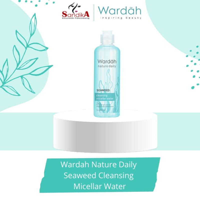 Wardah Nature Daily Seaweed Cleansing Micellar Water /  pembersih wajah