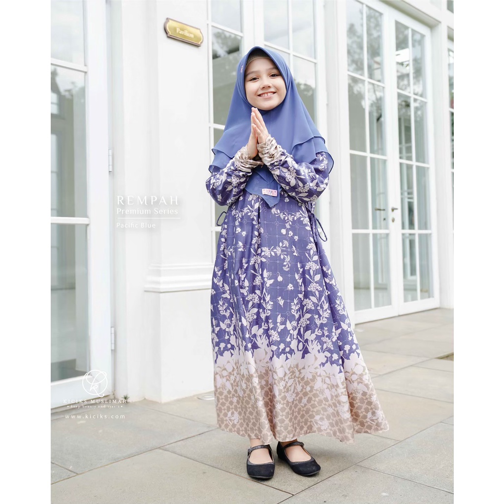 GAMIS LEBARAN MOTIF CANTIK REMPAH DRESS by Kiciks Muslimah