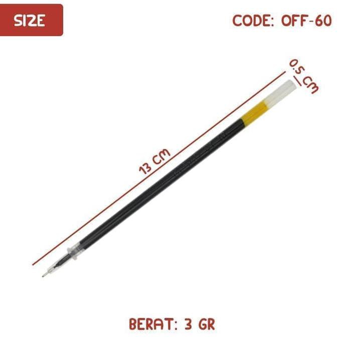 

Discount Eceran - Kenko Refill Isi Pulpen Gel 0,5 Mm Ke-Series Hitam Easy Gel Diminati Banget