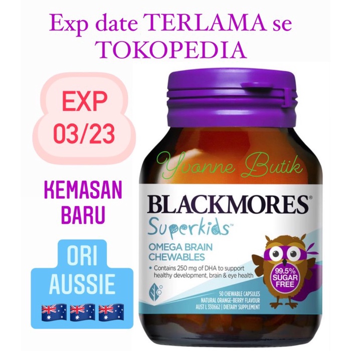 Blackmores Superkids Omega Brain 50tabs