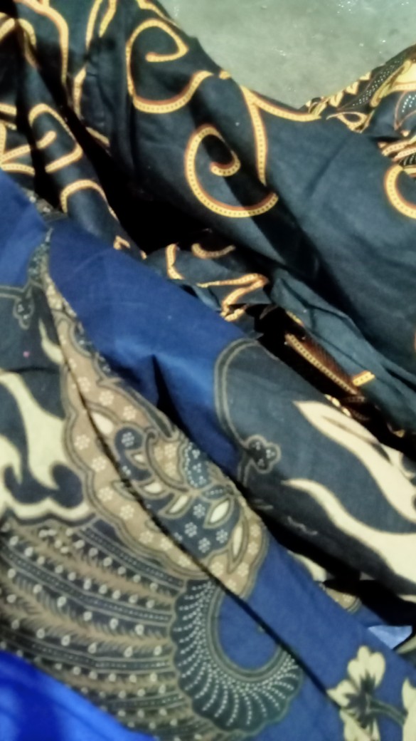 Kemeja Batik Pria Lengan Panjang Size M L Xl Xxl Bswart Batik Hrb026 Kenongo Hem Panjang Padi