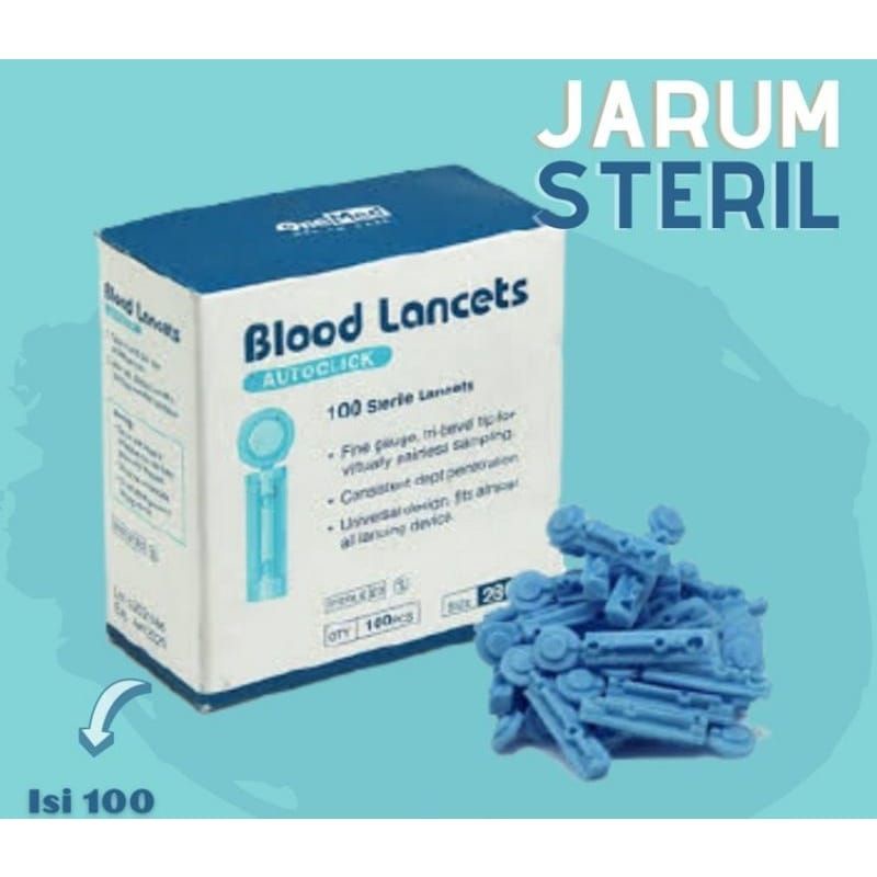 Blood Lancet / jarum Lancet / jarum bekam / jarum cek gula darah sterill
