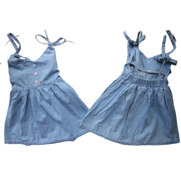 CARVA TERBARU ATASAN ANAK DRESS ANAK JEANS TALI MALIKA ATASAN SOFT JEANS 1-5 THN REALPICT