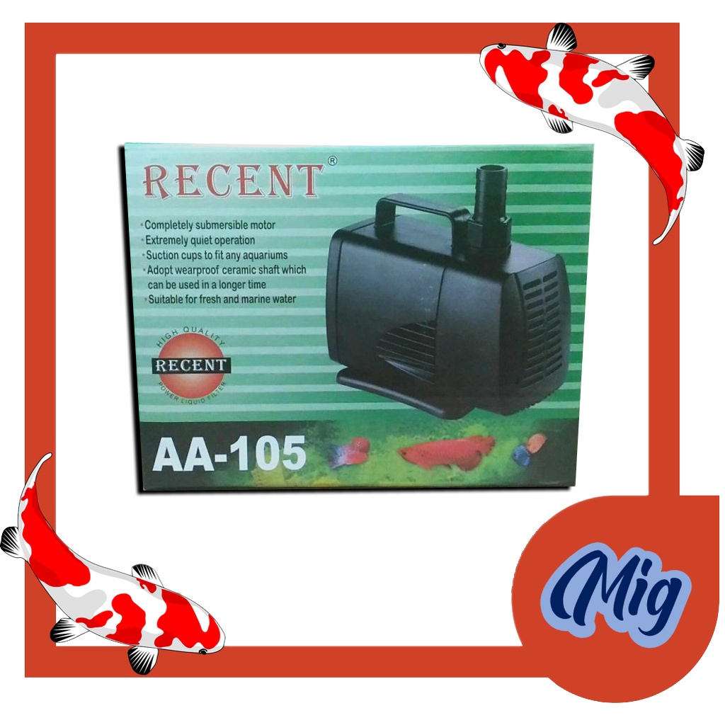 aquarium water pump recent aa 105