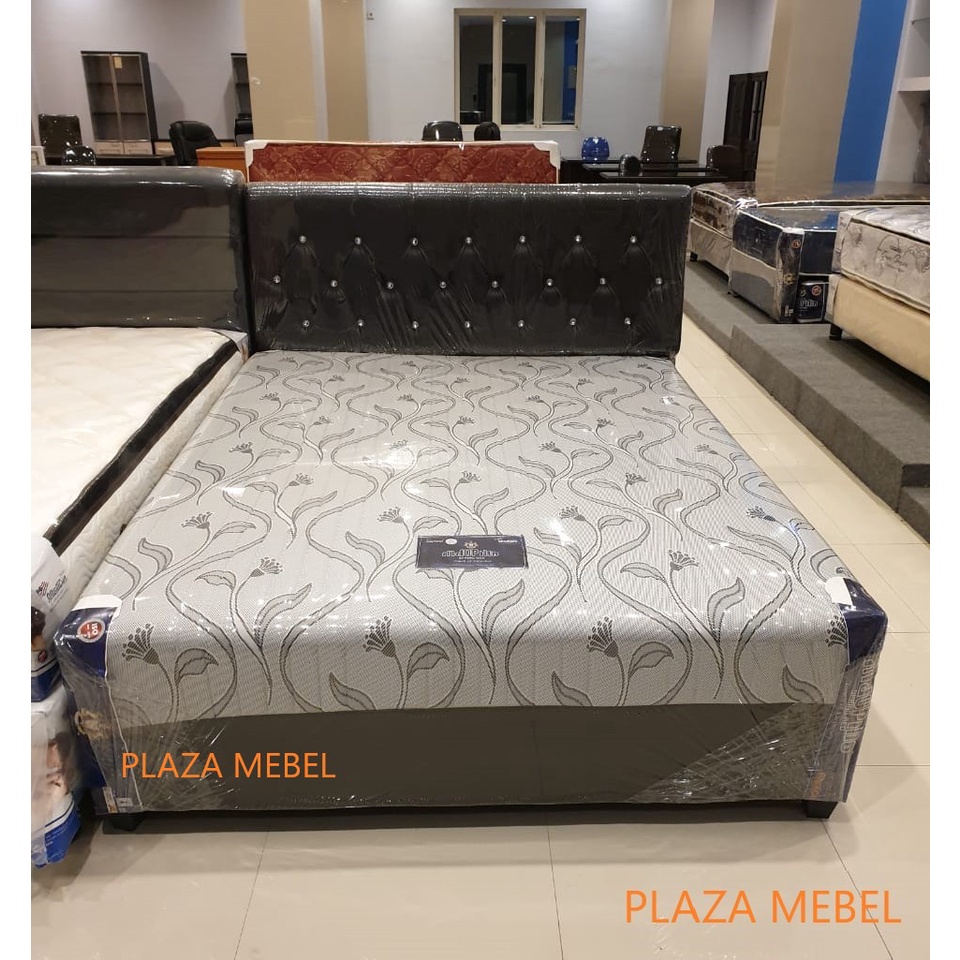 SET Kasur Boxy Paten American Indopillo 120-160-180 Spring Bed FULLSET Springbed