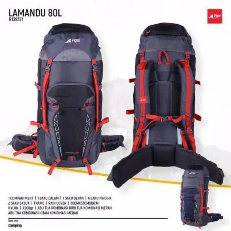 Tas Carrier Rei Lamandu 80L Original