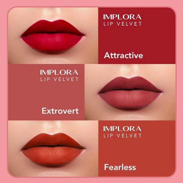 Implora Urban Lip Cream Matte | Lip Velvet | lipcream mate lipstik Relaxa