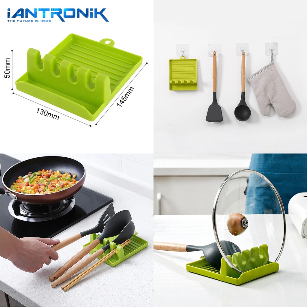 KITCHEN REST Tatakan Alat Masak Centong Sudip Sumpit Spatula Multifungsi