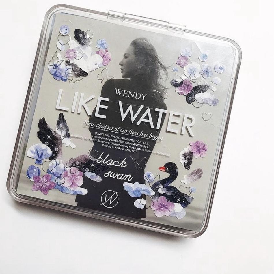 

TERMURAH B T S Inspired Glitter Deco Sticker: Black Swan, Butterfly and Blue&Grey grosir