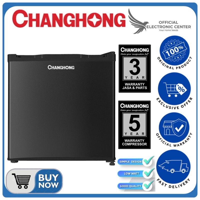 CHANGHONG KULKAS PORTABLE MINI CBC-50 CBC50 MINI BAR SUPER COOLING LOW WATT LEMARI ES