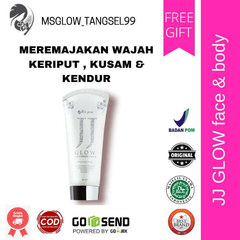 MSGLOW SUNSCREEN MOISTURIZER PELEMBAB WAJAH JJ GLOW CREAM KRIM CREM MS GLOW SPF 30 PERAWATAN KECANTI