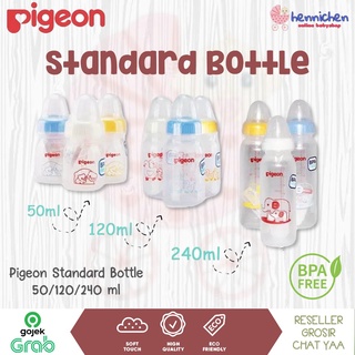 Image of Pigeon Standard Bottle 50 ml / 120ml / 240 ml Botol Susu Bayi