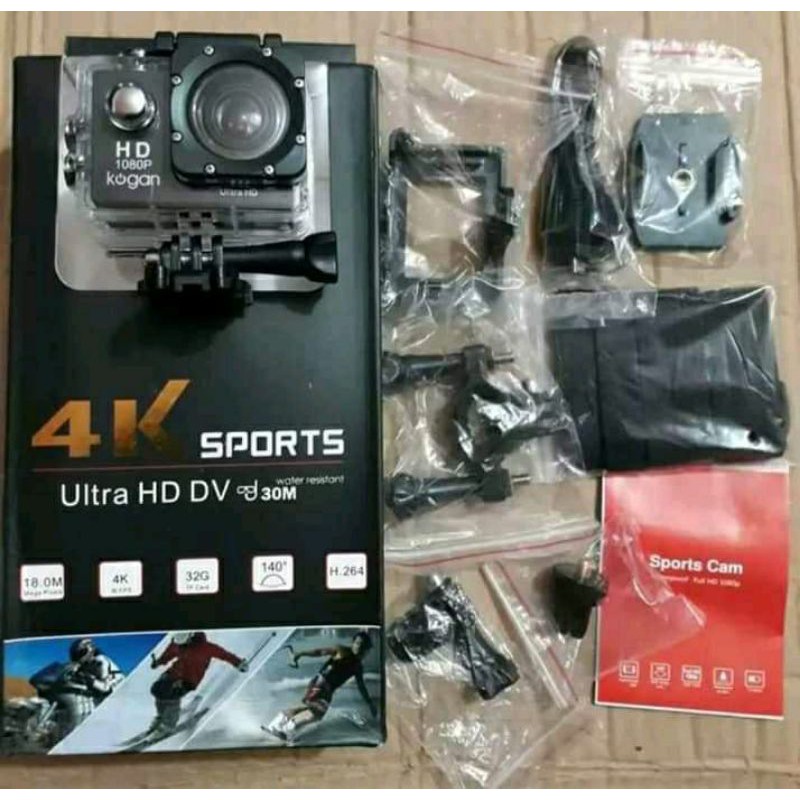 Sports Cam Full HD DV 1080P Waterproof Action Camera / Kogan / KOGAN 18 MP full HD