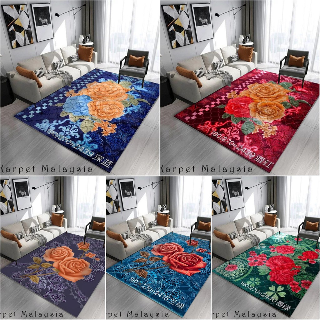 KARPET LANTAI JUMBO TEBAL PREMIUM MALAYSIA EMBOS UK 190X270