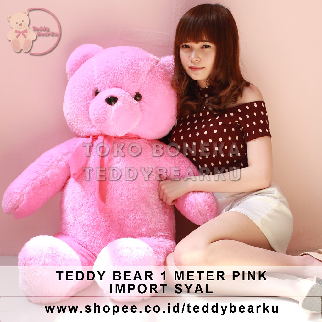 TERMURAH! Fullrasfur Boneka Beruang Teddy Bear Jumbo Super Besar Super Jumbo 1M 100CM 1METER BIG SIZE