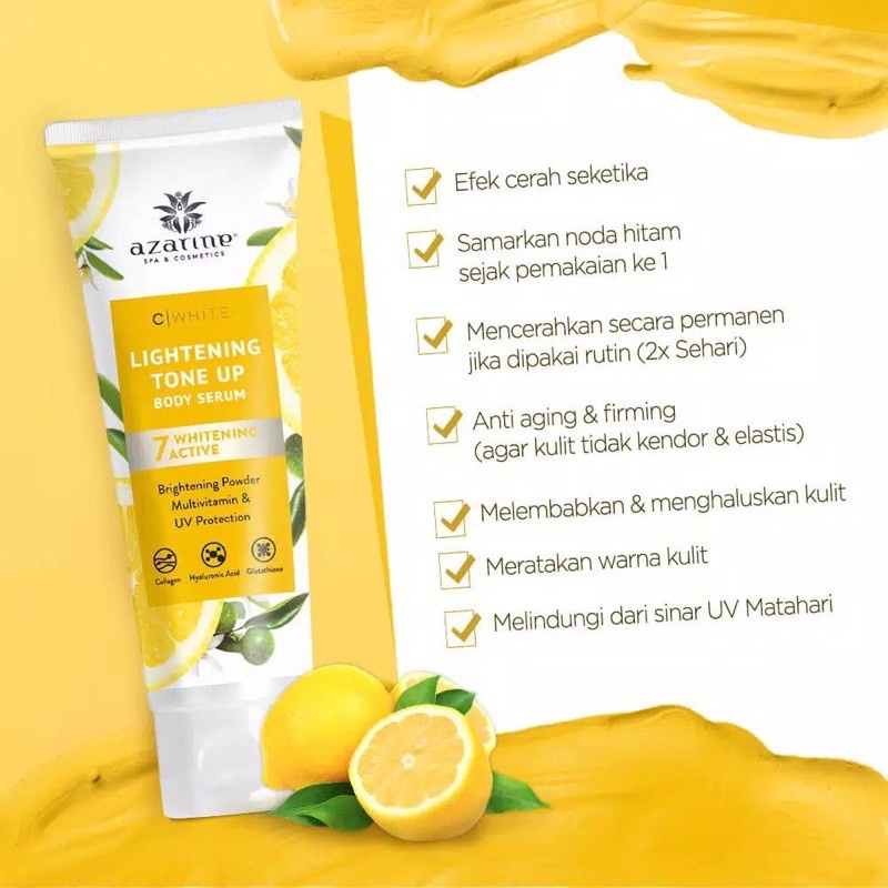 Azarine C White Series &amp; Essence Mist (✔️BPOM)| Perawatan Wajah &amp; Tubuh dengan Vitamin C (KIM)