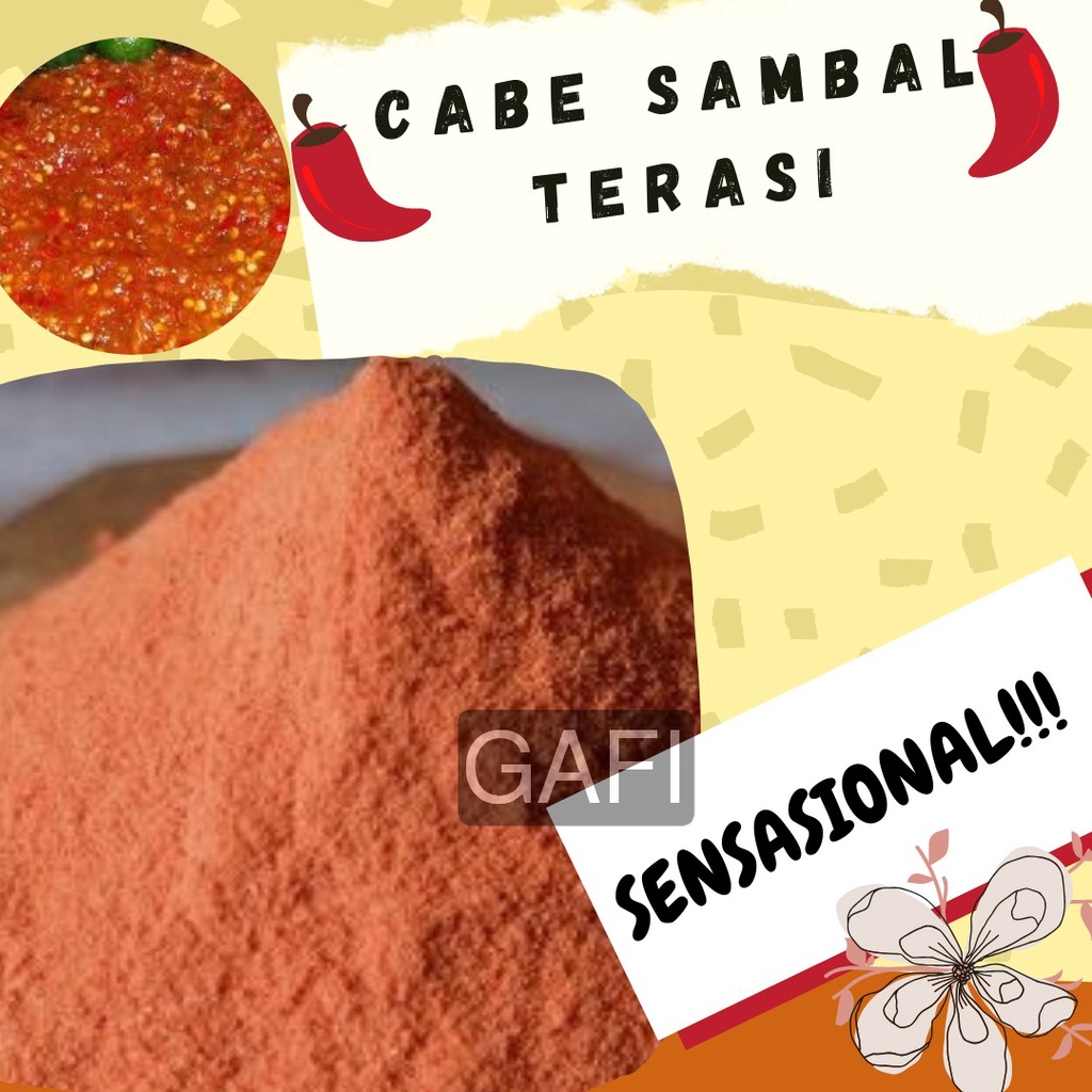 

Cabe Bubuk Sambal Terasi 1Kg Bubuk Cabe Sambal Terasi Makanan Kiloan Chilli Powder 1 Kg Super Pedas Aneka Bahan Instan Murah Enak Terbaik Kering Terjamin Halal Premium Sushi Bukan Harga Mahal