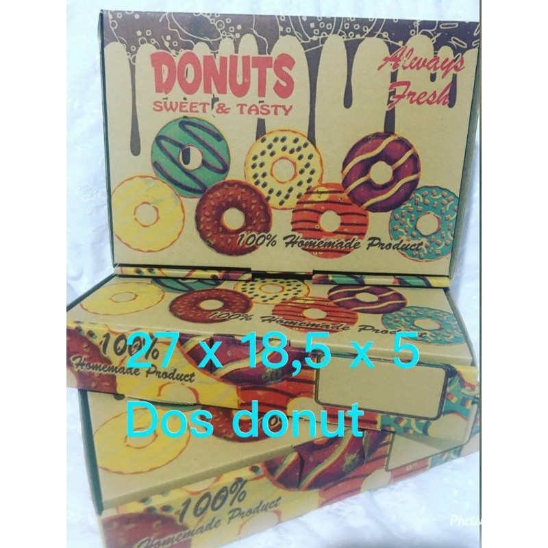 

Dos donat coklat isi 10bj