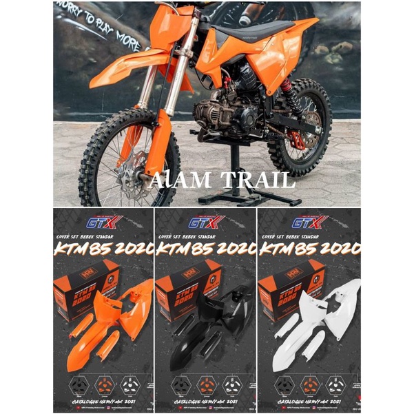 COVER BODY SET KTM 85 BEBEK STANDAR BEBEK MODIF GTX COVERSET KTM 85 NEW 2020 SIDE PANEL KTM HRV
