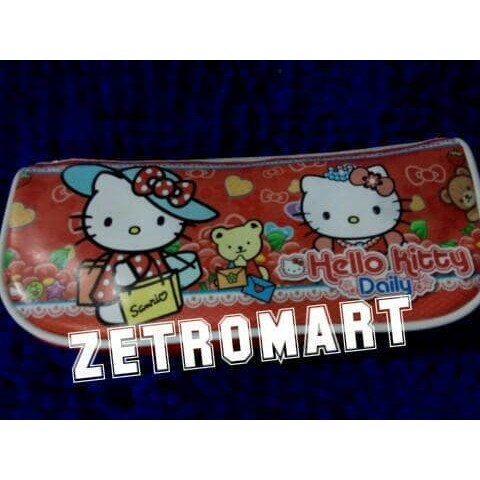 

TEMPAT PENSIL KAIN MURAH PEREMPUAN HELLO KITTY MERAH