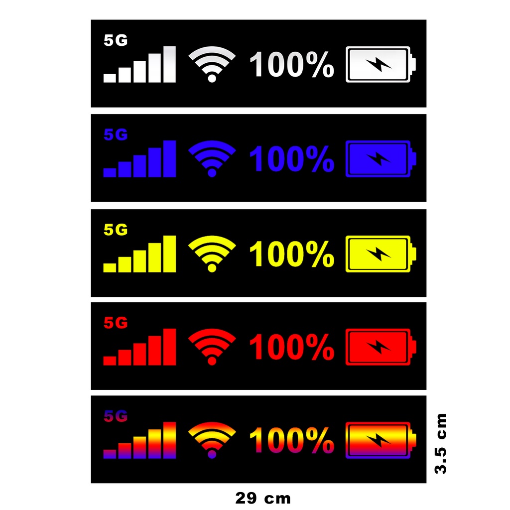 Stiker Sticker Sinyal Wifi Batrai