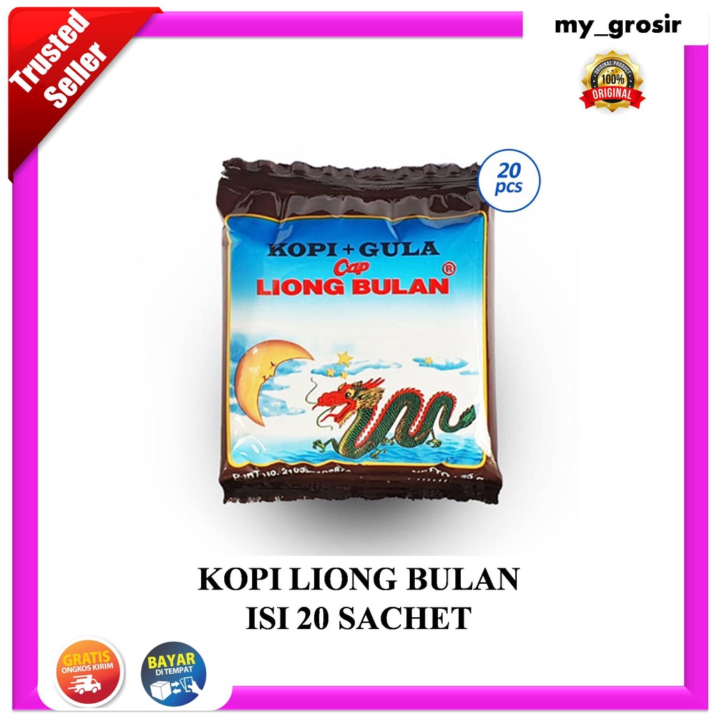 Jual Kopi Liong Bulan Khas Bogor Isi 20 Sachet Shopee Indonesia