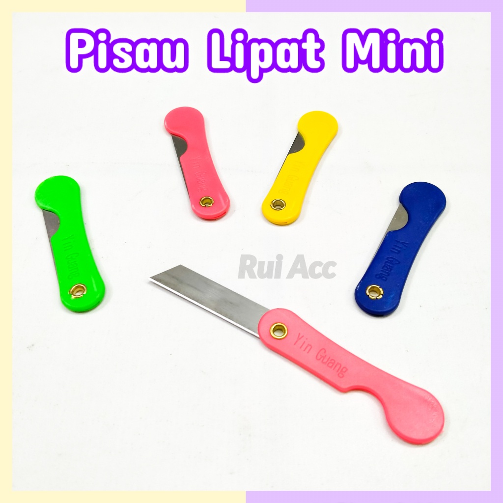 

Pisau Lipat Mini / Cutter Kecil / Silet Mini Warna Lucu / Karter