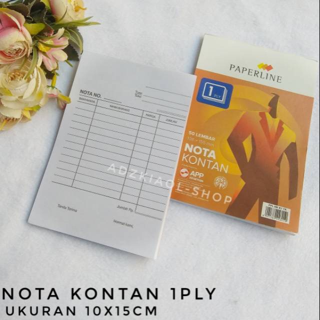 

Nota Kontan 1 ply Paperline