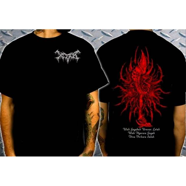 XTAB DISTRO KAOS XTAB - KUJANG / kaos band / kaos metal / xtab sadulur Baju Tshirt