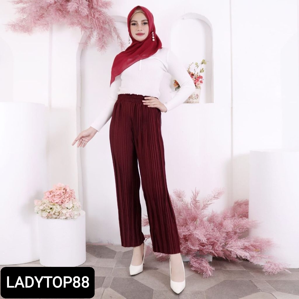 KULOT PLISKET PREMIUM // PLEATED PANTS DEWASA