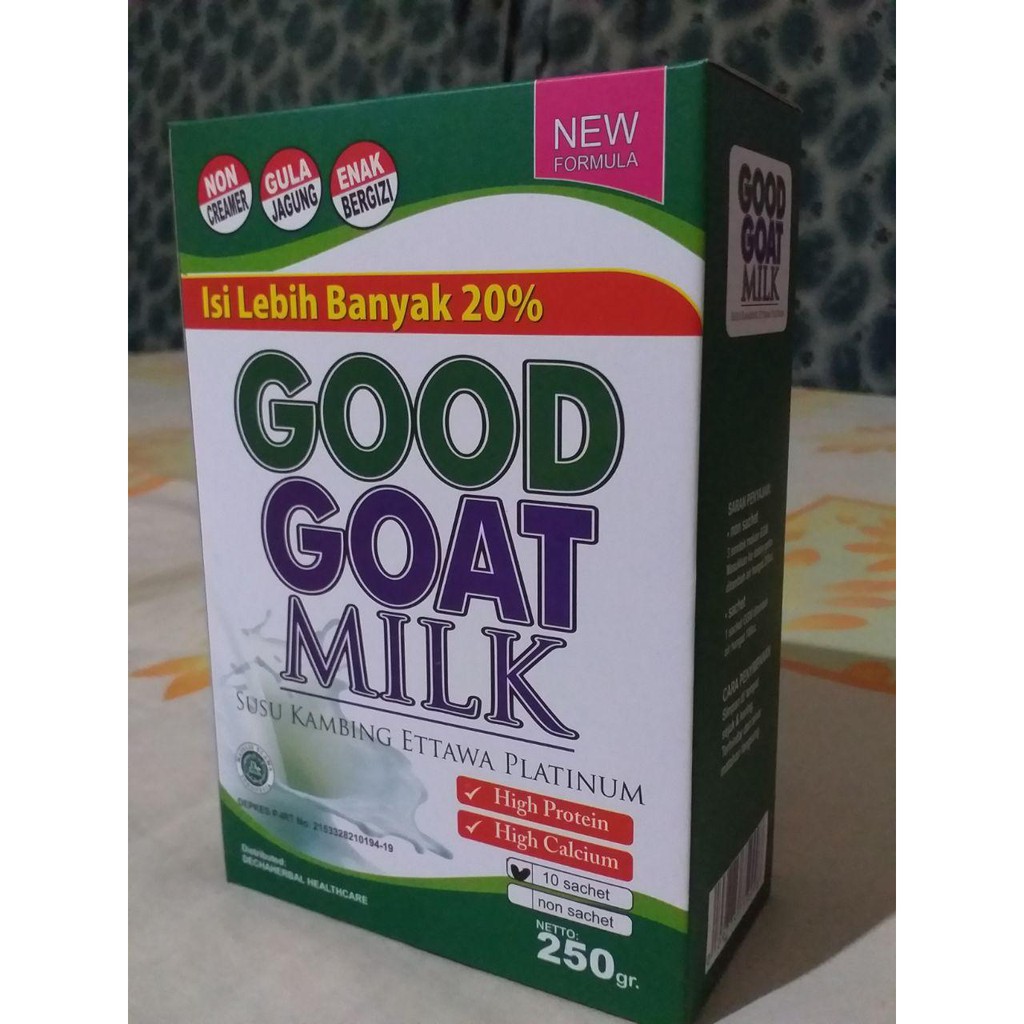 

SUSU KAMBING ETTAWA PLATINUM GOOD GOAT MILK (GGM)