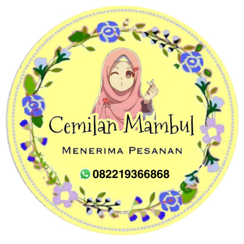 

(MINIMAL ORDER 100 PCS) STIKER KEMASAN PRODUK CEMILAN SNACK