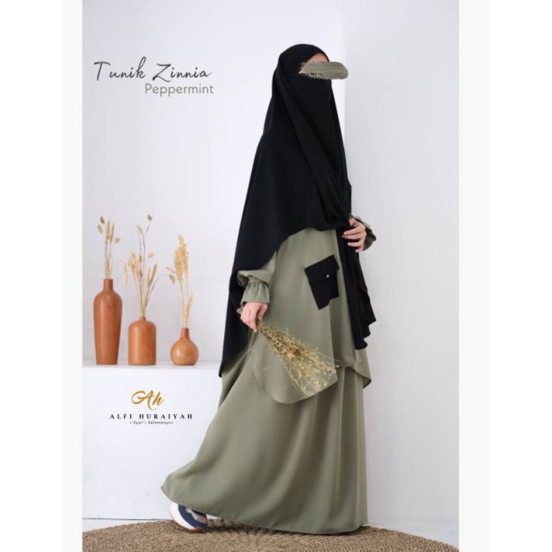 One set tunik zinnia alfi huraiyah